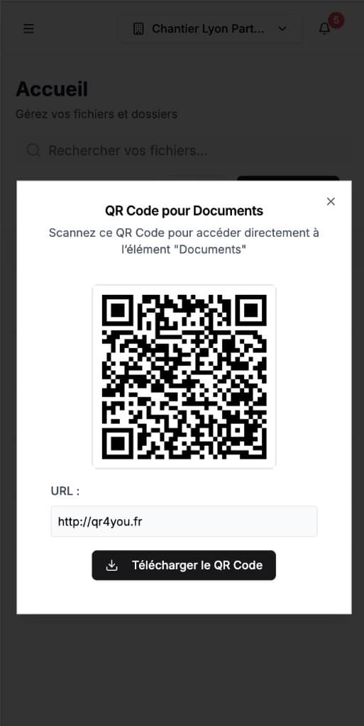 Diffusez — écran mobile